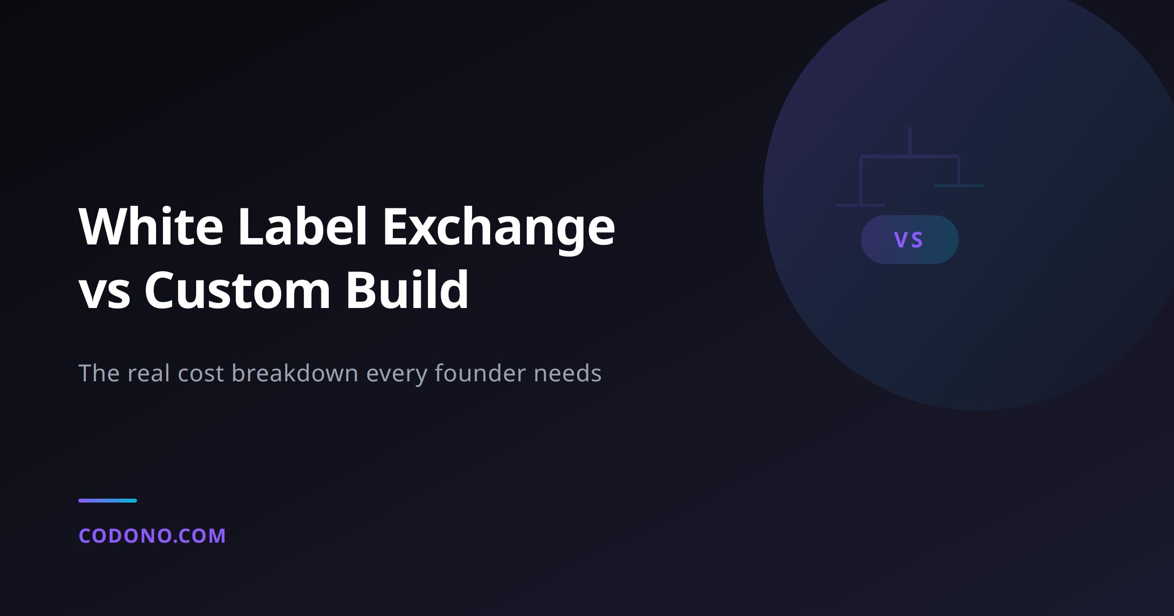 White Label Crypto Exchange vs Custom Build: The Real Cost Breakdown