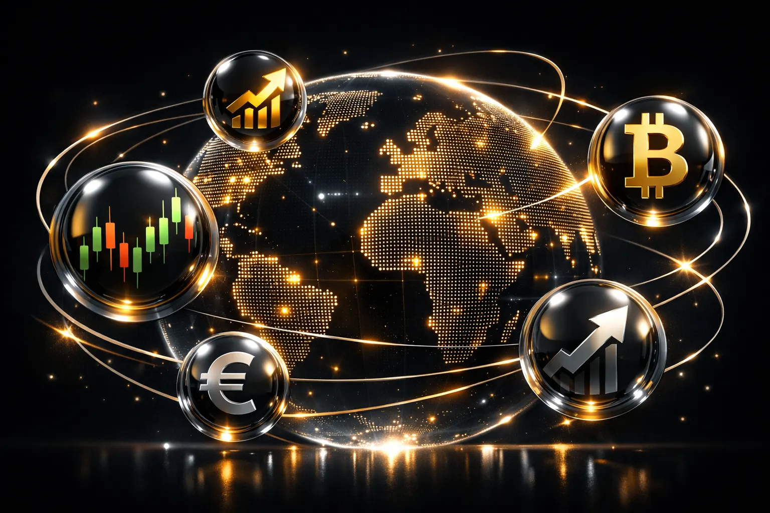 Global support network illustration