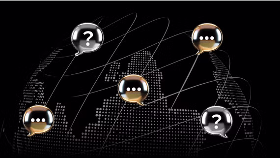 Global support network illustration