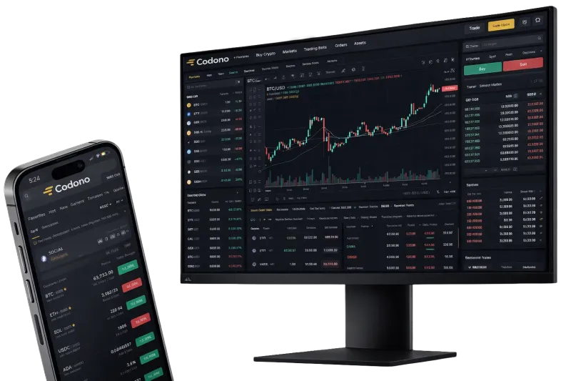 Enterprise cryptocurrency exchange platform dashboard