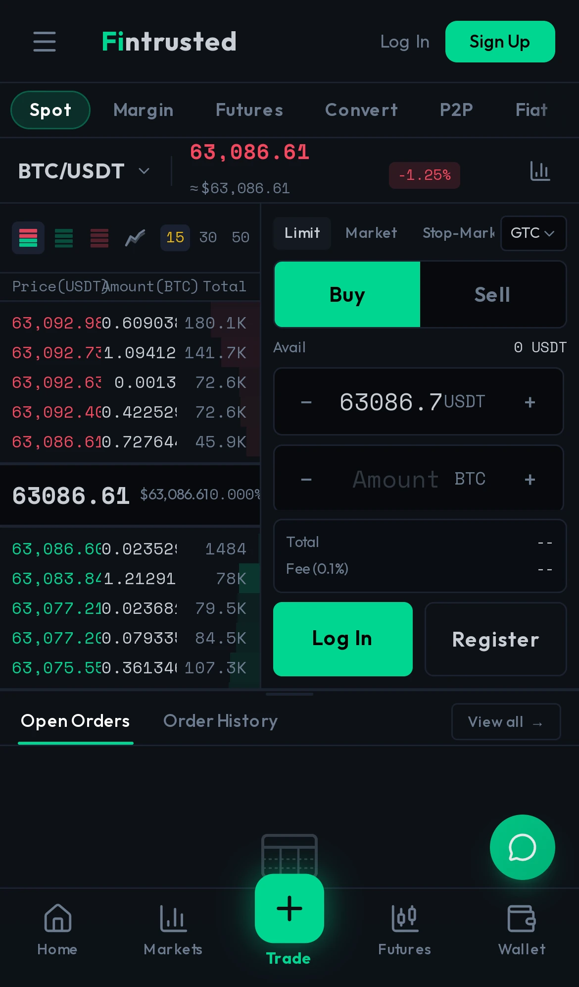 Codono mobile trading app demo