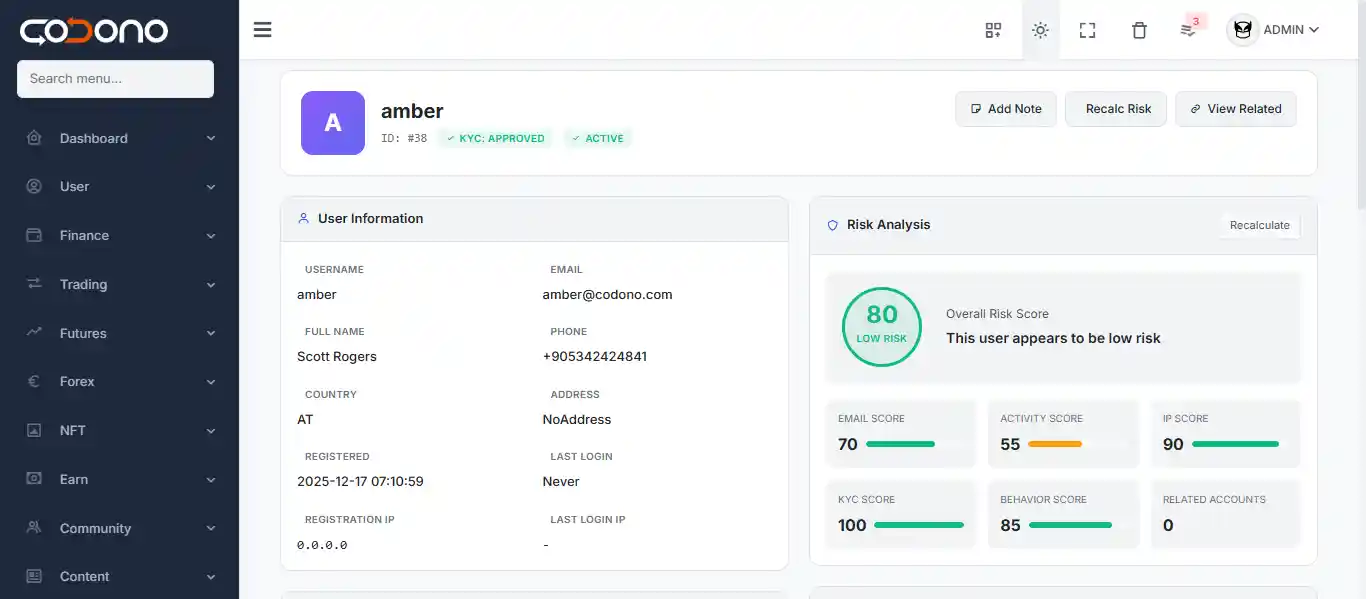 Admin KYC Review Dashboard - Pending Verifications